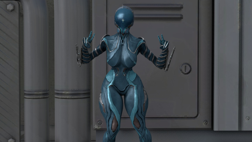 16:9 2022 3d_(artwork) alien breasts ckiii3d detailed_background digital_media_(artwork) female hi_res humanoid inside looking_at_viewer machine mag_(warframe) not_furry robot solo solo_focus tenno thick_thighs warframe widescreen