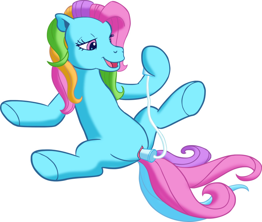 absurd_res blue_body blue_fur colossalstinker earth_pony equid equine female feral fur genitals hair hasbro hi_res hooves horse lidded_eyes mammal masturbation mlp_g3 multicolored_hair multicolored_tail my_little_pony open_mouth open_smile penetration pony pre-g4 pussy rainbow_dash_(g3) rainbow_hair rainbow_tail sex_toy smile solo tail vaginal vaginal_masturbation vaginal_penetration vibrator
