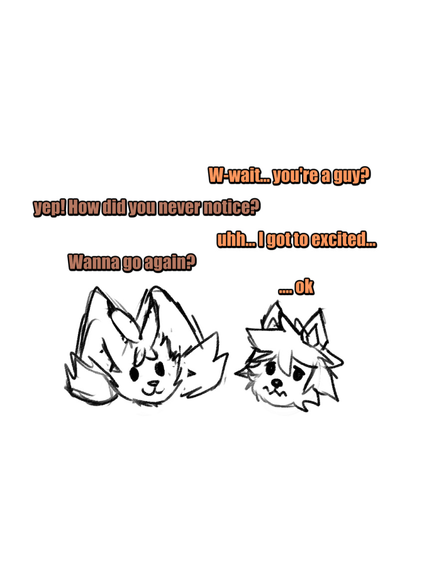 anthro arcanine dialogue duo english_text generation_1_pokemon generation_4_pokemon hi_res humor lopunny male mega_evolution mega_lopunny nintendo pokemon pokemon_(species) simple_background sirdoomwolf text white_background