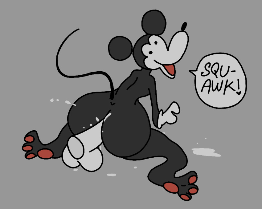 animated anthro bodily_fluids cum cum_inside disney duo echochamber ejaculation genital_fluids male male/male mammal mickey_mouse mouse murid murine rodent squawking