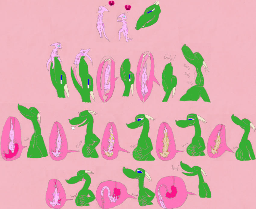 2014 anonymous_character anthro anthro_prey belly blue_eyes blush bodily_fluids bodily_noises burping butt death different_sound_effects digestion dragon duo english_text fatal_vore female food food_creature fruit_dragon genitals green_body green_scales green_skin horn internal male male/female mawplay melting miel_(mielsucre) mielsucre mixed_media nude onomatopoeia open_mouth oral_vore pink_background pink_body pink_scales pink_skin pussy rumbling_stomach scales scalie simple_background size_difference smile soft_vore sound_effects swallowing tail text tongue vore willing_pred willing_prey