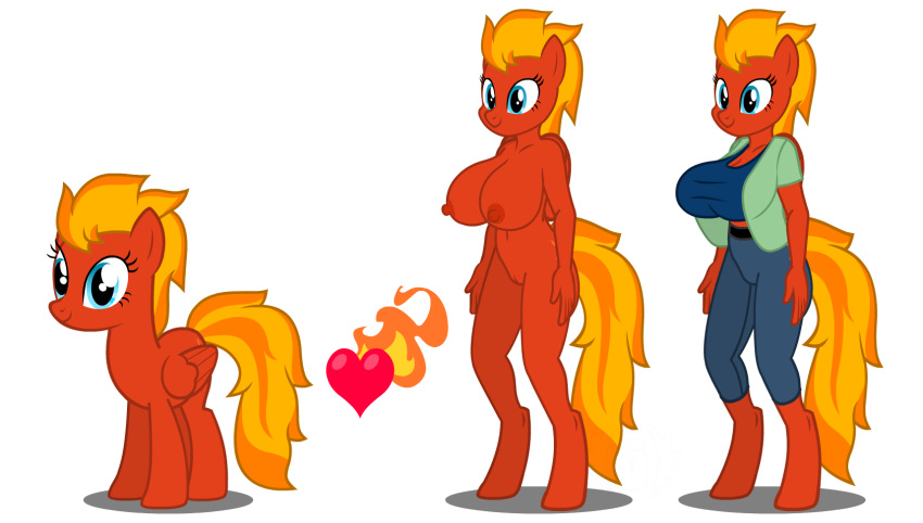 anthro big_breasts breasts burning_heart equid equine female feral flashequestria friendship_is_magic genitals hasbro hi_res mammal model_sheet my_little_pony nipples nude pegasus pussy wings
