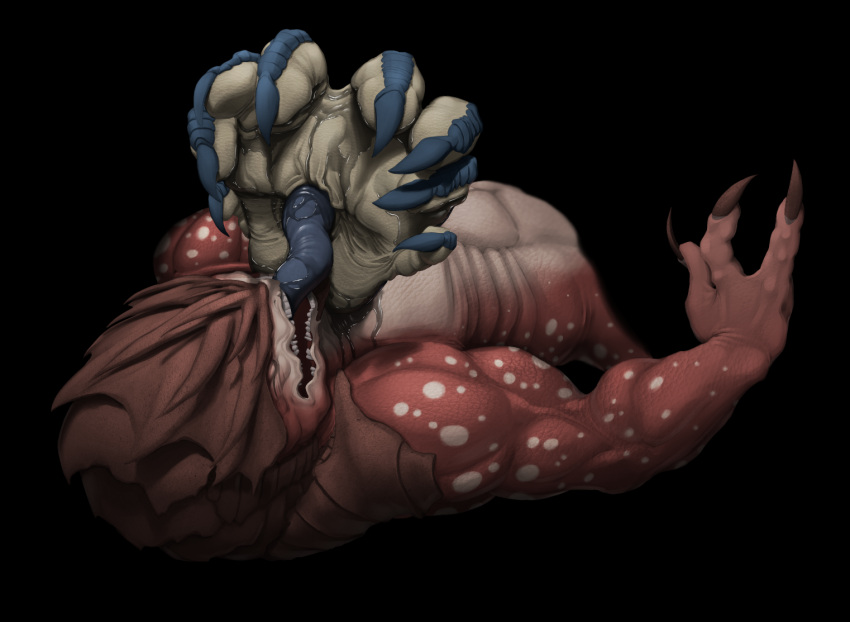 alien alien_humanoid ambiguous_gender anthro barefoot claws duo feet foot_fetish foot_focus foot_in_mouth foot_play foot_suck humanoid kredri krogan licking mass_effect not_furry open_mouth paws simple_background slime soles sucking toe_claws toe_in_mouth toe_suck toes tongue tongue_out