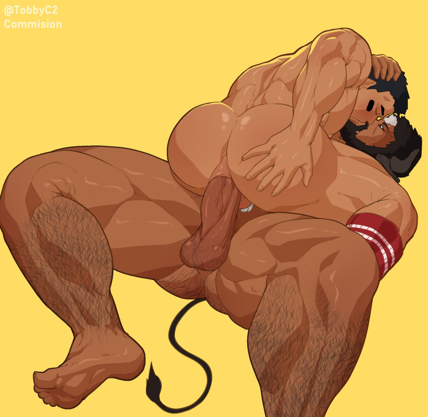 anal anal_penetration animal_humanoid back_muscles balls big_balls big_butt big_dom_small_sub big_muscles big_penis black_hair body_hair bovid bovid_humanoid bovine bovine_humanoid butt butt_hair dominant dominant_humanoid dominant_male duo erection genitals hair hairy hairy_balls hi_res holding_partner horn horned_humanoid human human_on_humanoid human_penetrated humanoid humanoid_penetrating humanoid_penetrating_human interspecies kissing larger_humanoid larger_male leg_hair male male/male male_penetrated male_penetrating male_penetrating_male mammal mammal_humanoid multicolored_hair muscular muscular_human muscular_humanoid muscular_male not_furry penetration penile penile_penetration penis penis_in_ass sex signature size_difference smaller_human smaller_male smaller_penetrated submissive submissive_human submissive_male tail tobbyc2 white_hair