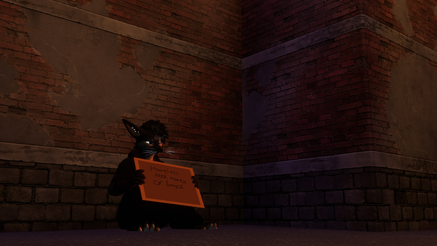 absurd_res alley anonymousthefurry begging boop hi_res homeless huge_filesize male rexouium sad vrchat