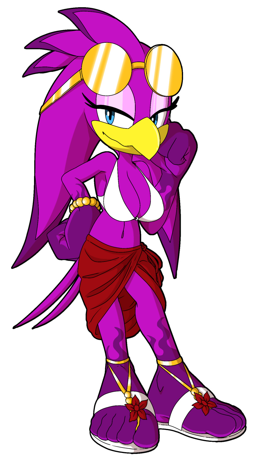 5_toes avian beachwear bikini bird breasts clothing feet female flip_flops foot_ninja15 footwear hi_res humanoid sandals sega solo sonic_riders sonic_the_hedgehog_(series) swimwear toes wave_the_swallow