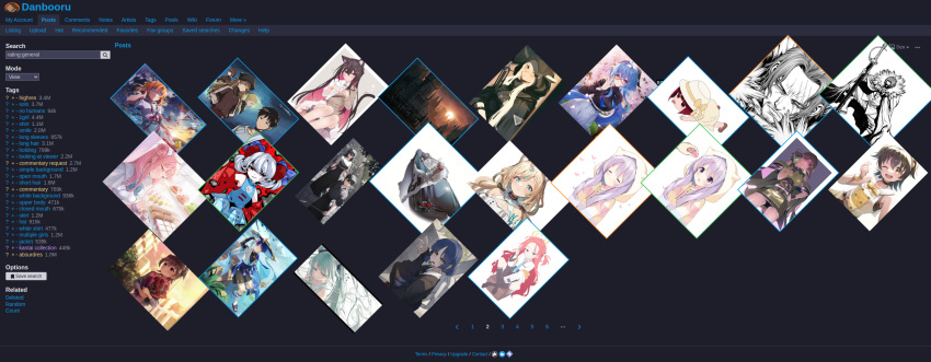 danbooru_(site) highres multiple_boys multiple_girls screenshot tagme vivaldi_(browser)