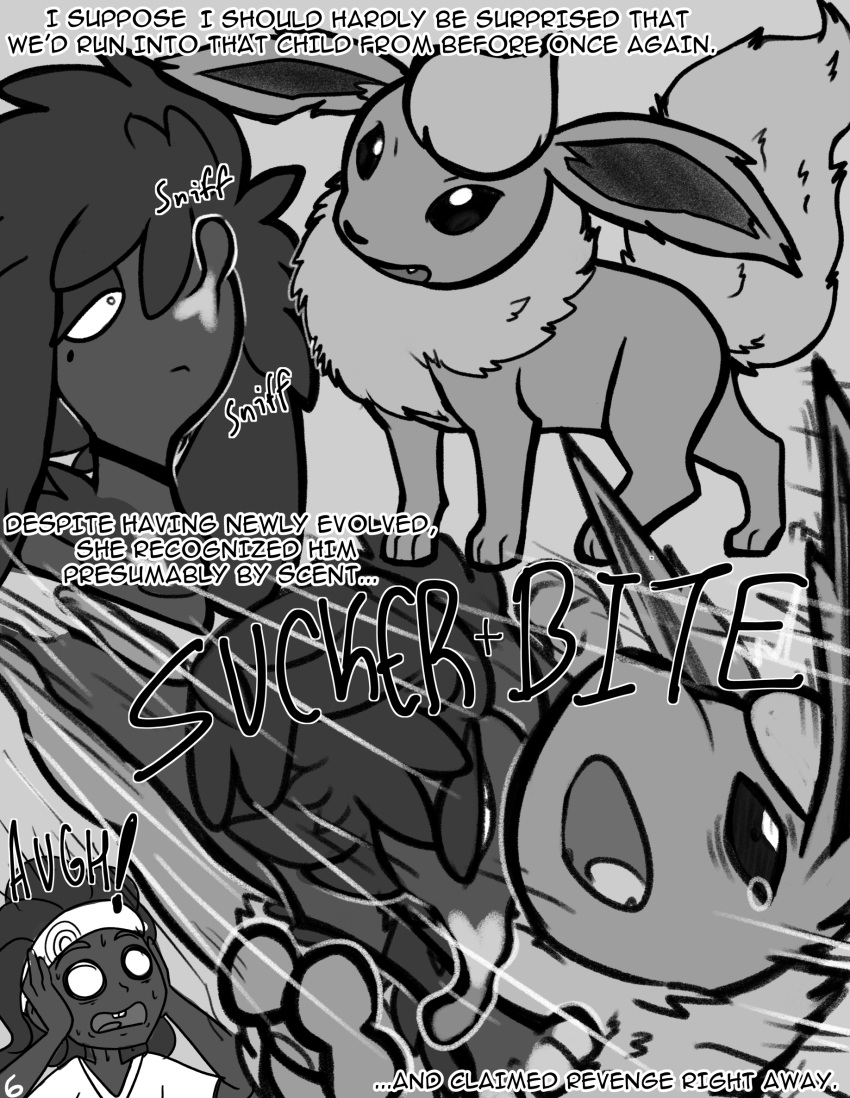 age_difference battle bite canid canine canis comic domestic_dog dominant dominant_female dominant_feral female feral furfrou generation_6_pokemon greyscale hi_res human male male/female mammal monochrome neck_bite nintendo older_male pokemon pokemon_(species) pokemon_battle pokemon_masters poodle shiny_pokemon submissive submissive_human submissive_male suns_(artist)