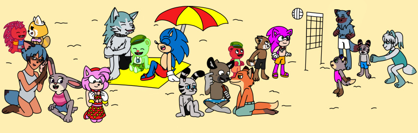 absurd_res aggressive_retsuko ailurid ameth18 amy_rose anthro beach bear beastman bikini black_eyes blue_body blue_eyes blue_fur bottomwear brand_new_animal breasts brown_body brown_fur canid canine canis clothed clothing crossover disney ear_markings eulipotyphlan eyes_closed facial_markings fan_character female flaky_(htf) flippy_(htf) fox fur green_body green_eyes green_fur grey_body grey_eyes grey_fur group haida happy_tree_friends head_markings head_tuft hedgehog hi_res hyena interspecies jack_savage judy_hopps lagomorph leporid male male/female mammal markings michiru_kagemori mondomedia netflix nick_wilde one-piece_swimsuit outside pink_body pink_fur porcupine purple_eyes rabbit raccoon_dog red_body red_fox red_fur red_panda retsuko rodent sanrio scar seaside sega shirou_ogami shorts sirinathehedgehog sky smile sonic_the_hedgehog sonic_the_hedgehog_(series) spotted_hyena striped_body striped_fur stripes studio_trigger swimming_trunks swimwear tanuki teeth topless topless_anthro topless_male topwear trigger tuft wolf yellow_body yellow_fur zootopia