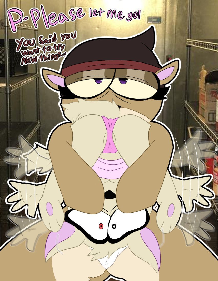 anthro beanie camel_toe chinchilla chinchillid clothing duo female female/female freezer hat headgear headwear hi_res humanoid jam_(weirdkoaladream) looking_at_viewer mammal mustelid musteline panties pb_(weirdkoaladream) rodent shy spread_legs spreading toony toony_eyes true_musteline underwear unimpressed upside_down waving_arms weasel weirdkoaladream