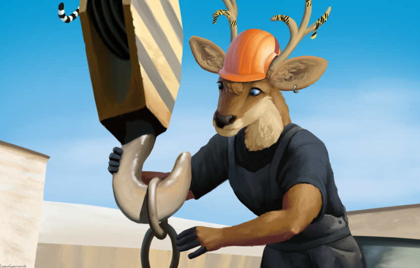 anthro deer lemurlemurovich male mammal rigger solo