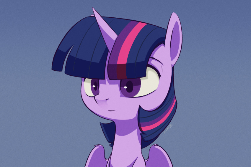 2022 animated bangs big_eyes blue_background emanata equid equine feathers female feral friendship_is_magic fur gradient_background grey_background grin gums hair hasbro hi_res horn mammal multicolored_hair my_little_pony pink_hair purple_body purple_eyes purple_feathers purple_fur purple_hair purple_horn raised_wings shadow short_playtime signature silverhopexiii simple_background smile solo teeth toothy_smile twilight_sparkle_(mlp) two_tone_hair winged_unicorn wings yellow_background