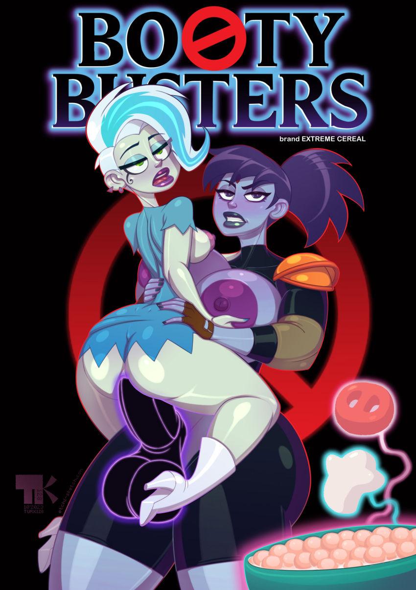 danny_phantom dc_comics duo ember_mclain female herm hi_res intersex intersex/female nickelodeon phantasma raven_(dc) turk128