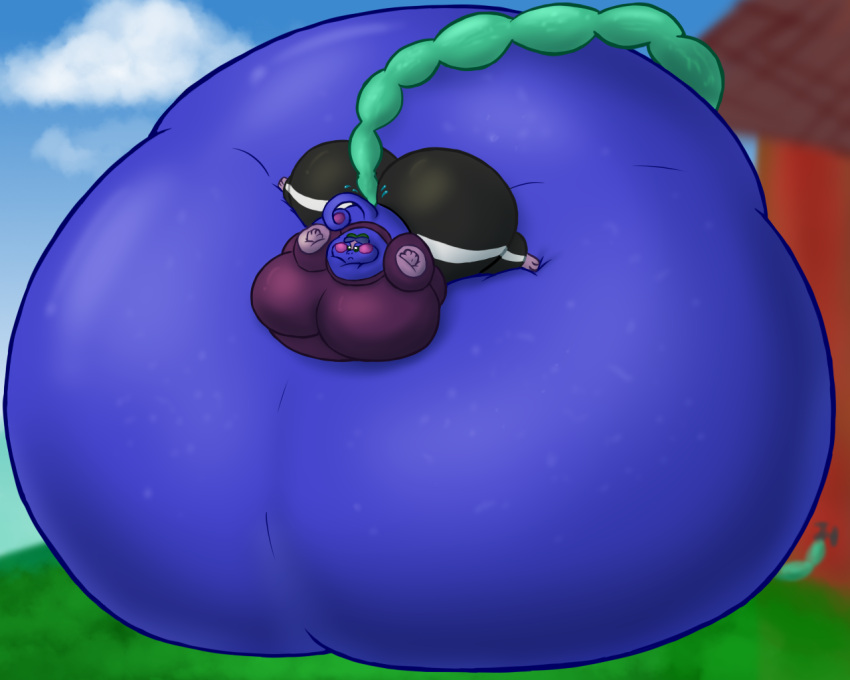 alvro anthro belly belly_inflation big_belly big_breasts big_butt black_clothing black_sweatpants blue_body breasts building butt clothed clothing cloud drizzile fan_character faucet generation_8_pokemon hose_in_butt hose_inflation house huge_breasts huge_butt huge_cheeks hyper hyper_belly hyper_breasts hyper_butt immobile inflation inflation_fetish intersex liquid_inflation marco_(reathe) nintendo pokemon pokemon_(species) purple_clothing purple_sweatshirt sloshing_belly solo swelling swollen swollen_cheeks tight_clothing water_inflation