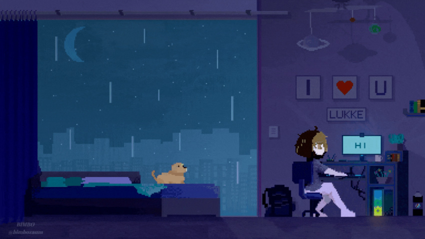 1girl animated animated_gif locker locker_room lofi_girl non-web_source pixel_art