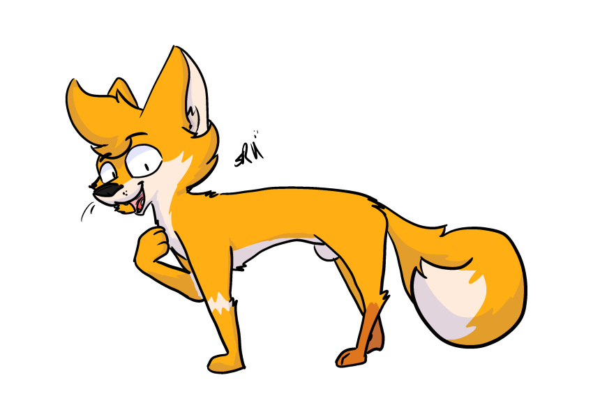 absurd_res canid canine drawing feral fox hi_res male mammal raposanaranja sfw solo