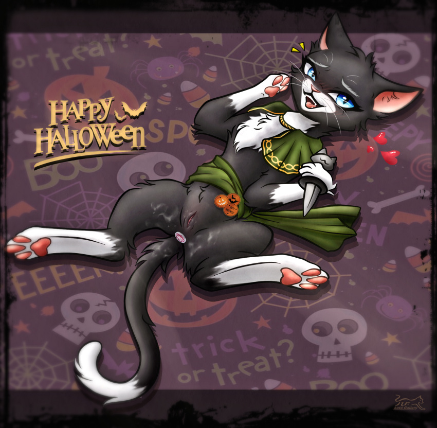 andromorph domestic_cat felid feline felis female feral halloween hi_res holidays intersex kitty_softpaws mammal nightfury2020 puss_in_boots_(film) solo