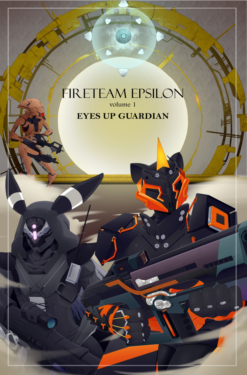 absurd_res al_sensei armor auto_rifle comic comic_cover_page cover cover_art cover_page destiny destiny_(video_game) destiny_2 eeveelution false_promises_(weapon) fireteam_epsilon frozen_orbit_(weapon) generation_2_pokemon generation_7_pokemon ghost ghost_(destiny) goblin guardian guardian_(destiny) gun hi_res humanoid hunter hunter_(destiny) legendary_pokemon nintendo pokemon pokemon_(species) portal ranged_weapon rifle sigma sigma_umbreon sniper sniper_rifle spirit titan_(destiny) titan_(disambiguation) umbreon vex_(disambiguation) vex_goblin vex_portal volume_1 weapon zeraora zeta zeta_(artist) zeta_zeraora