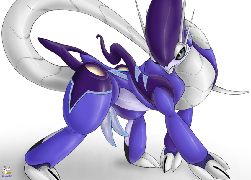 2_penises ancient_pokemon animal_genitalia animal_penis antennae_(anatomy) artist_name claws digital_drawing_(artwork) digital_media_(artwork) dracodrawer dragon erection future_pokemon generation_9_pokemon genitals hi_res legendary_pokemon lizard looking_at_viewer low-power_mode_miraidon machine male miraidon multi_genitalia multi_penis nintendo paradox_pokemon penis pokemon pokemon_(species) purple_body reptile robot scalie shaded signature simple_background smile solo tail text tongue tongue_out