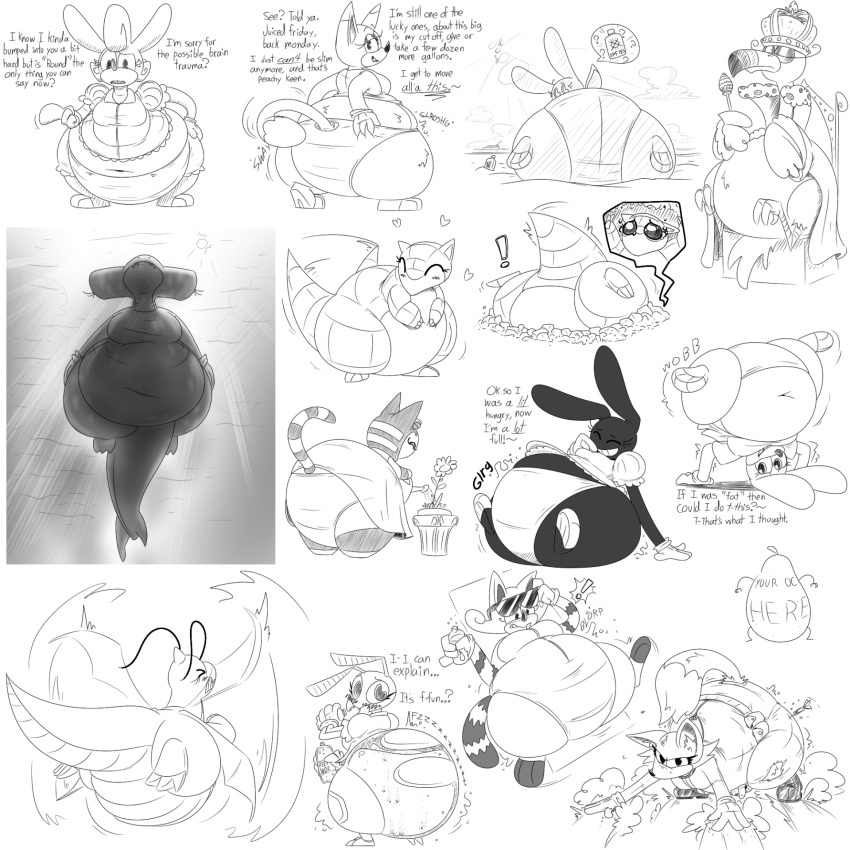 animal_crossing ankha_(animal_crossing) ant antennae_(anatomy) anthro arthropod avian beach beak belt big_butt big_eyes bird blush boat bodily_fluids bottle breasts buckteeth butt canid canine cape chair clothed clothing cloud container crown crying cutaway deep_navel dialogue domestic_cat dragonite dress elemental_creature english_text exclamation_point eyelashes eyes_closed eyewear eyewear_on_head felid feline felis female fish flat_chested flora_fauna flower flower_pot food food_creature fox front_view fruit furniture generation_1_pokemon gloves greyscale ground_shark hammerhead_shark handwear happy headgear hearts_around_head heavy_bottom hi_res holding_bottle holding_container holding_object holding_soda honeypot_ant huge_belly huge_butt hymenopteran implied_transformation insect lagomorph leporid living_fruit looking_at_viewer looking_back looking_back_at_viewer low-angle_view lying mammal mandibles marine medium_breasts monobutt monochrome navel nintendo nude on_back on_chair overweight overweight_anthro overweight_female pear plant pokemon pokemon_(species) presenting presenting_hindquarters rabbit rear_view sand sandshrew seaside shark sitting sitting_on_chair sketch_page soda_bottle standing struggling stuck_in_ground stuttering sun sunglasses sunglasses_on_head sunscreen swimming tail tail_motion tailwag talking_to_viewer tears teeth text thatoneaceguy three-quarter_view toony toony_eyes trying_to_fly underwater vehicle water watercraft watering watering_can watering_flower weight_gain wide_hips worm's-eye_view ych_(character)