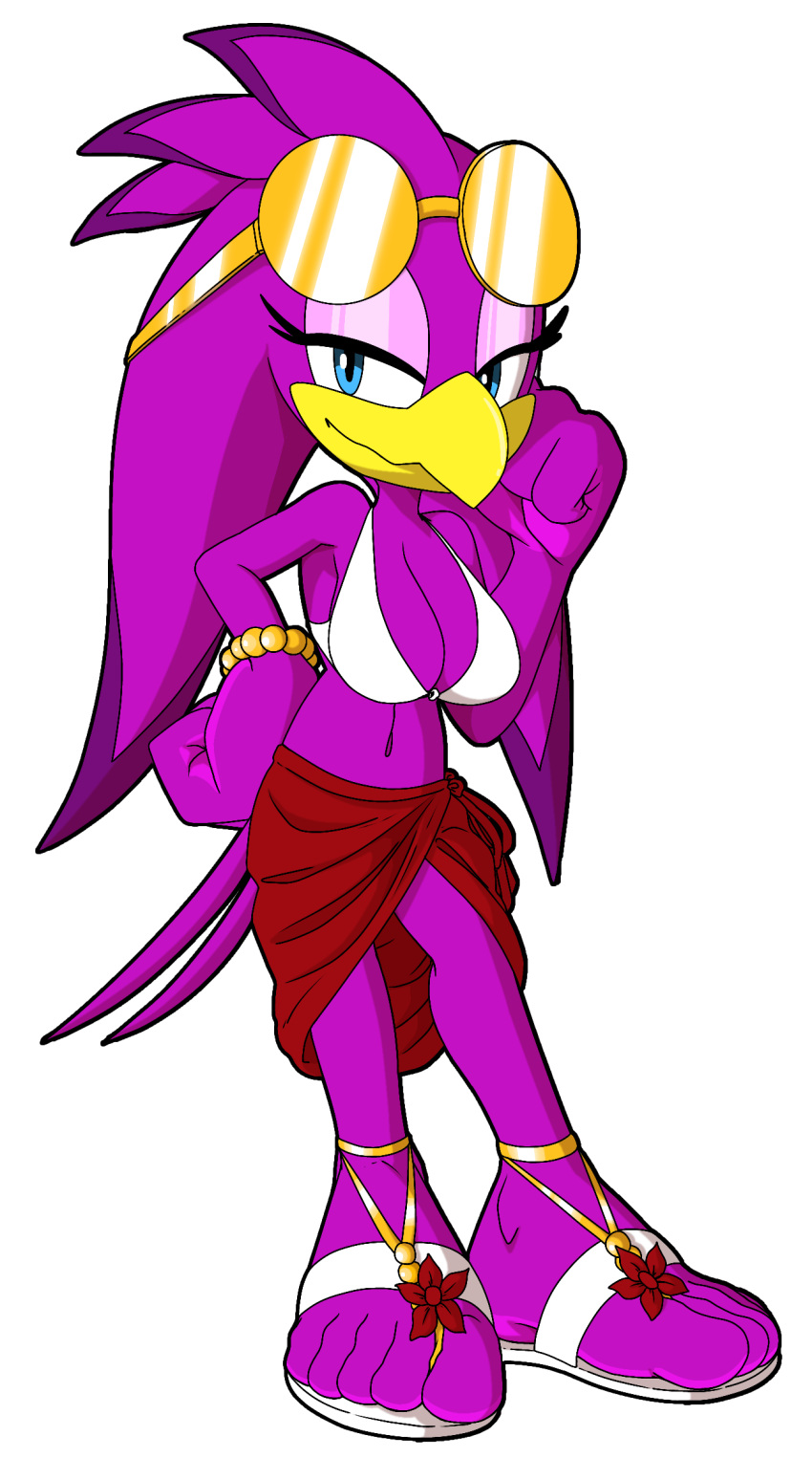 5_toes avian beachwear bikini bird breasts clothing feet female flip_flops foot_ninja15 footwear hi_res humanoid sandals sega solo sonic_riders sonic_the_hedgehog_(series) swimwear toes wave_the_swallow