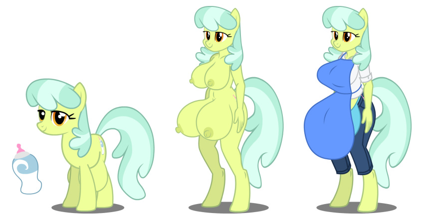 anthro big_breasts breasts caring_dairy earth_pony equid equine female feral flashequestria friendship_is_magic hasbro hi_res horse huge_crotchboobs mammal model_sheet my_little_pony nipples nude pony solo