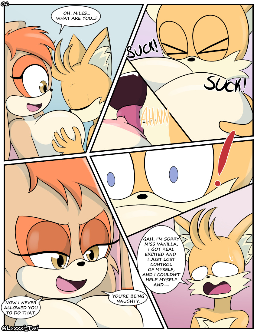 absurd_res age_difference anthro bathing breast_play breast_suck breasts canid canine duo female fox hi_res lagomorph leporid luckster1234 male male/female mammal mature_female miles_prower older_female rabbit sega sonic_the_hedgehog_(series) sucking suckling vanilla_the_rabbit younger_male