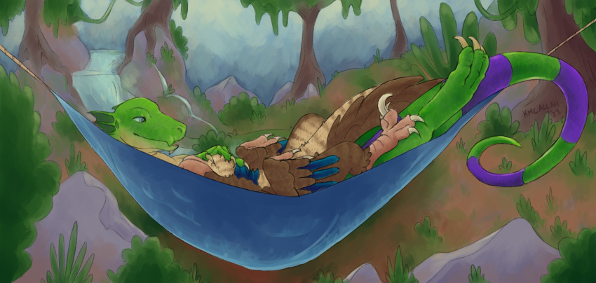 cuddling forest friends hammock hi_res invalid_tag jungle love petting plant scratching tree