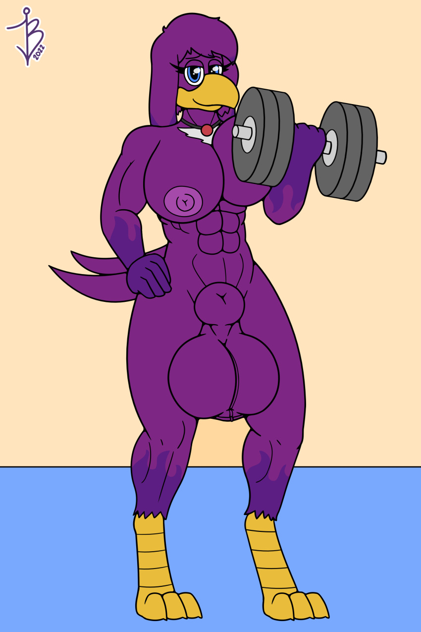 abs absurd_res animal_genitalia anthro avian balls big_balls big_breasts bird breasts dumbbell exercise genitals gynomorph hi_res hirundinid huge_balls huge_breasts hyper hyper_balls hyper_genitalia intersex jbgryph looking_at_viewer muscular muscular_intersex oscine passerine sega sheath smile solo sonic_riders sonic_the_hedgehog_(series) swallow_(bird) wave_the_swallow weightlifting weights workout