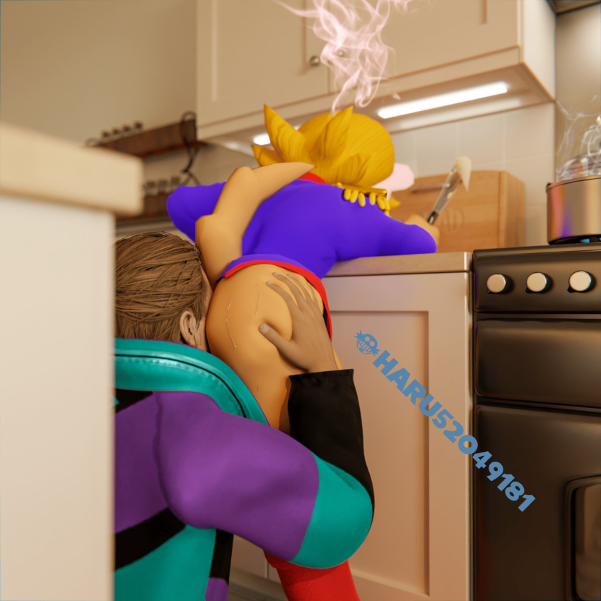 anal anthro antoine_d'coolette archie_comics blonde_hair blue_clothing blush blushing_profusely bodily_fluids brown_body brown_fur clothing duo frosting fur hair harubug hi_res human kitchen kitchen_utensils male male/male mammal multicolored_body multicolored_fur oral rimming rimming_male sega sex sonic_the_hedgehog_(archie) sonic_the_hedgehog_(comics) sonic_the_hedgehog_(series) steaming_body sweat tools two_tone_body two_tone_fur whisk