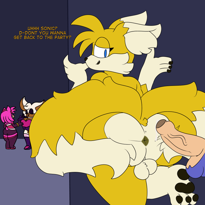 absurd_res anal anal_penetration anus backsack balls butt chibitay disembodied_penis genitals hi_res imminent_sex male miles_prower pawpads paws penetration penis presenting presenting_hindquarters sega sonic_the_hedgehog sonic_the_hedgehog_(series) spread_butt spreading