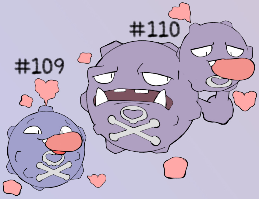 ambiguous_gender digital_media_(artwork) generation_1_pokemon hashtag hi_res id_number koffing male nintendo open_mouth oral pokemon pokemon_(species) secretsableye simple_background smile teeth text tongue weezing