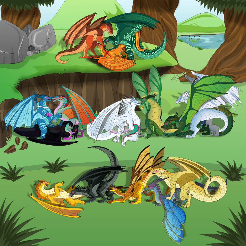 absurd_res anal anal_penetration anus blue_(wof) blush bodily_fluids clay_(wof) cricket_(wof) cunnilingus dragon fellatio female female/female feral forest forest_background gem genital_fluids genitals glory_(wof) group group_sex hi_res hirothedragon hivewing_(wof) hybrid icewing_(wof) jewelry kissing leafwing_(wof) looking_pleasured luna_(wof) male male/female male/male moonwatcher_(wof) mudwing_(wof) nature nature_background necklace nightwing_(wof) oral orgasm orgy pearl_(gem) pearl_necklace penetration penile penis peril_(wof) plant pussy pussy_juice qibli_(wof) rainwing_(wof) sandwing_(wof) scalie seawing_(wof) sex silkwing_(wof) skywing_(wof) smaller_version_at_source snowfall_(wof) spitroast starflight_(wof) sundew_(wof) sunny_(wof) tree tsunami_(wof) turtle_(wof) vaginal vaginal_penetration wings_of_fire winter_(wof)