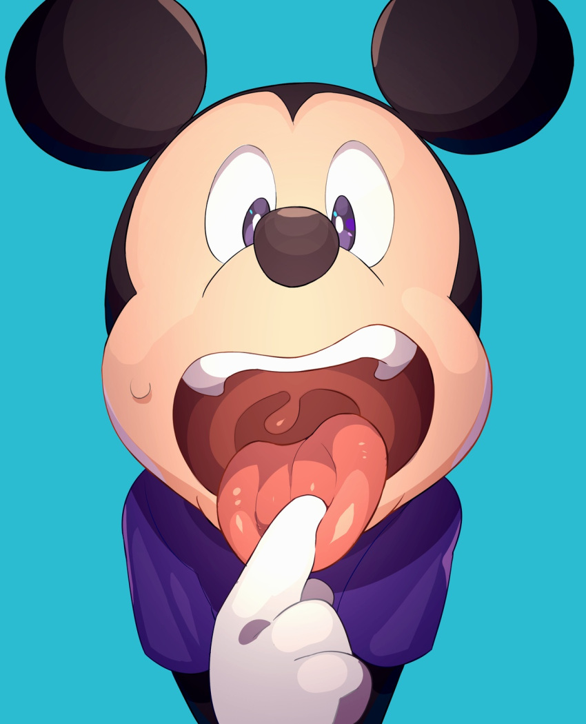 anthro disney hentaib hi_res male mammal mickey_mouse mouse mouth_shot murid murine open_mouth rodent solo tongue tongue_out