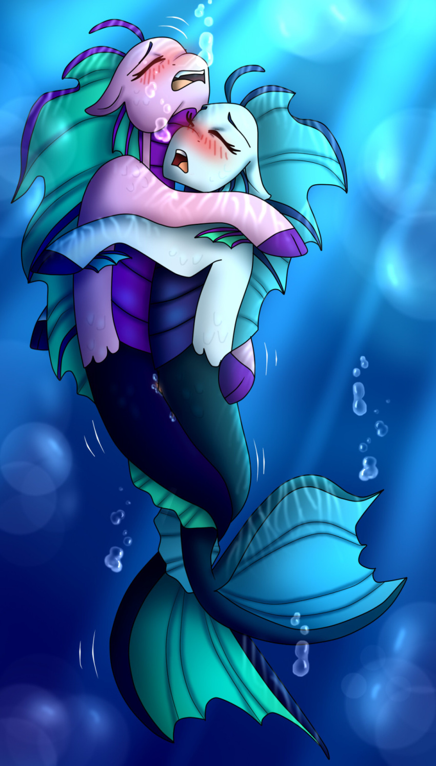 aria_blaze_(eg) clitoral clitoral_masturbation clitoris clothing duo embrace equestria_girls female female/female fish genitals hasbro hi_res marine masturbation merfolk my_little_pony namygaga seahorse sex siren sonata_dusk_(eg) split_form syngnathid syngnathiform teenager tribadism underwear vaginal young