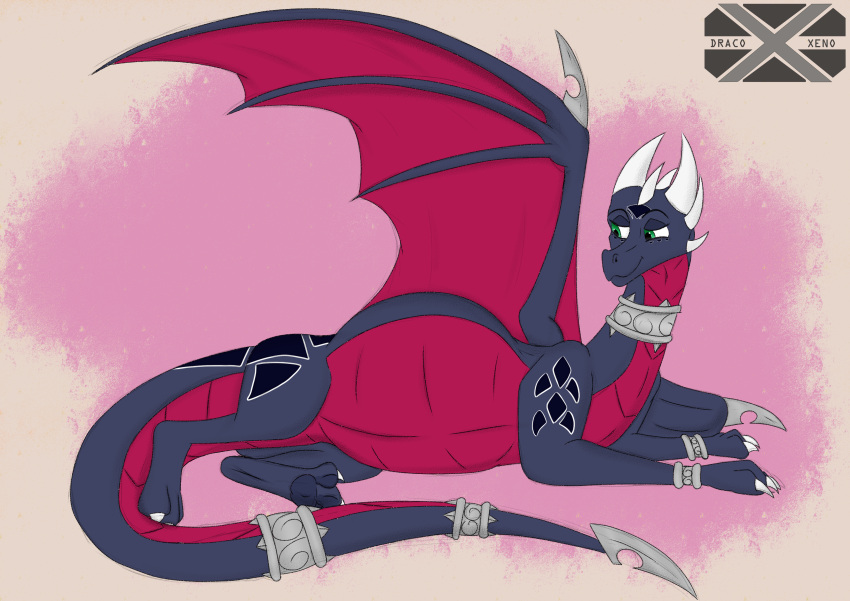 abdominal_bulge absurd_res activision belly cynder dragon female feral hi_res legend_of_spyro pregnant scalie solo spyro_the_dragon western_dragon wings xenopony456