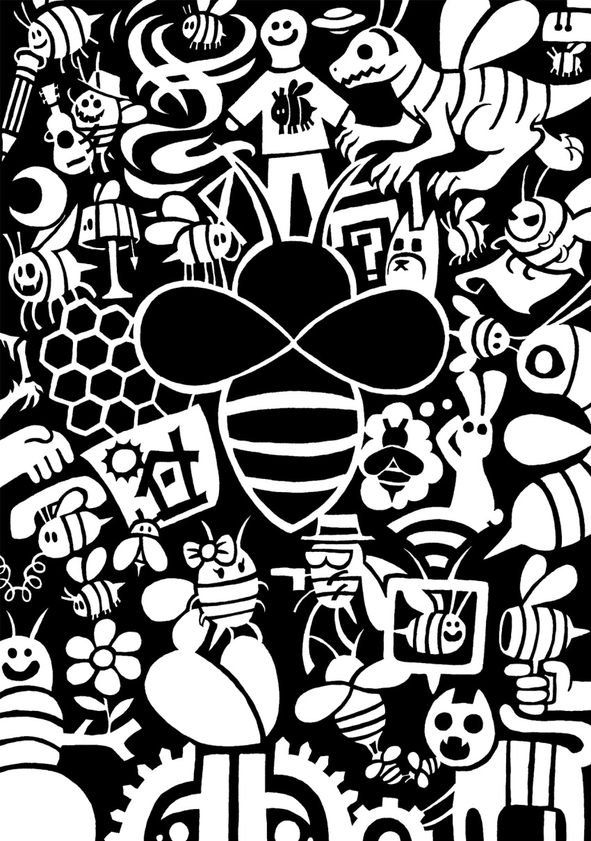 2014 3_claws 3_eyes 3_fingers 3_toes 4_arms 5_fingers 6_legs :&lt; alternate_species alto_clef_(scp_foundation) ambiguous_gender angry antennae_(anatomy) anthro arthropod bee bee_gun biped black_and_white black_background bow_accessory building canid canine canis claws clothed clothing crescent_moon digital_drawing_(artwork) digital_media_(artwork) dinosaur domestic_cat domestic_dog drawing empty_eyes eyelashes fangs featureless_feet featureless_hands feet felid feline felis feral finger_claws fingers flag flower flying flying_saucer footwear gear gesture grin group gun gunpoint handgun hexapod hi_res holding_flag holding_gun holding_handgun holding_object holding_pendant holding_pistol holding_ukulele holding_weapon honeycomb house human humanoid_hands hymenopteran infinity_symbol insect insect_wings jagged_mouth lagomorph lamp leporid lute male mammal monochrome moon mouthless multi_arm multi_eye multi_limb musical_instrument open_mouth pencil_(object) pendant phone pistol plant plucked_string_instrument quadruped question_mark rabbit ranged_weapon reptile salute scalie scp_foundation screen semi-anthro sharp_teeth shirt shoes simple_background smile smiley_face snowman snowman_(species) spread_wings standing stinger string_instrument stripes sun sunnyclockwork symbol t-shirt tail teeth thought_bubble toe_claws toes topwear ufo ukulele weapon wifi wings