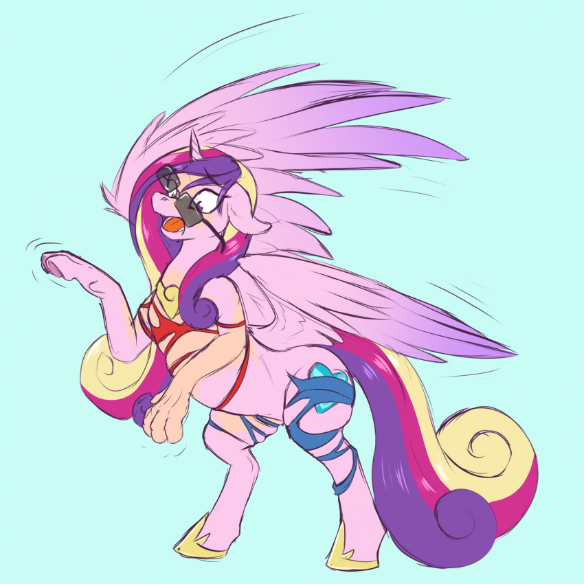 1:1 blonde_hair clothing cutie_mark digital_media_(artwork) equid equine eyebrow_through_hair eyebrows eyewear feathered_wings feathers feral footwear friendship_is_magic fused_fingers gender_transformation glasses hair hasbro hi_res horn human human_to_feral looking_down mammal mid_transformation mtf_transformation multicolored_hair multicolored_tail my_little_pony open_mouth pink_body pink_feathers pink_hair pink_tail princess_cadance_(mlp) purple_hair purple_tail sepisnake shoes simple_background species_transformation tail tan_body tf_into_fictional_character tongue torn_clothing transformation translucent translucent_hair winged_unicorn wings yellow_tail