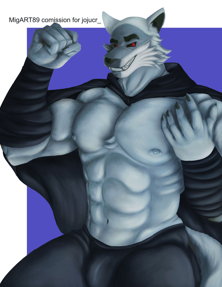 absurd_res andromorph animal_humanoid anthro artis_migart89 boots canid canid_humanoid canine canine_humanoid canis clothing footwear furry hi_res humanoid in intersex male male/male mammal mammal_humanoid muscular muscular_male puss solo wolf wolf_humanoid