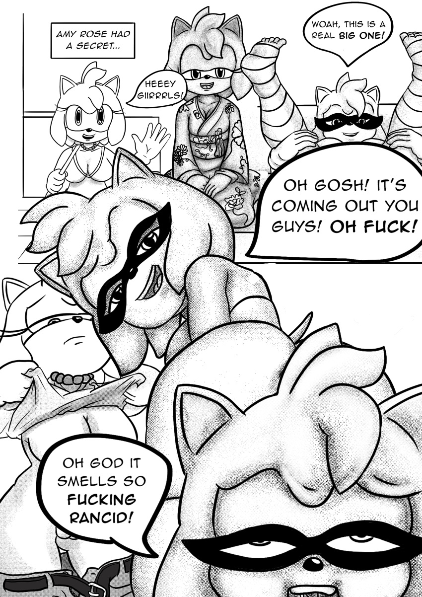 absurd_res amy_rose anthro eating_feces eulipotyphlan feces female hedgehog hi_res humanoid lordcuckness mammal scat sega solo sonic_the_hedgehog_(series)