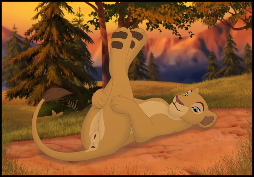disney felid female feral fur genitals hi_res kaion lion looking_at_viewer mammal nala_(the_lion_king) pantherine pussy solo the_lion_guard the_lion_king