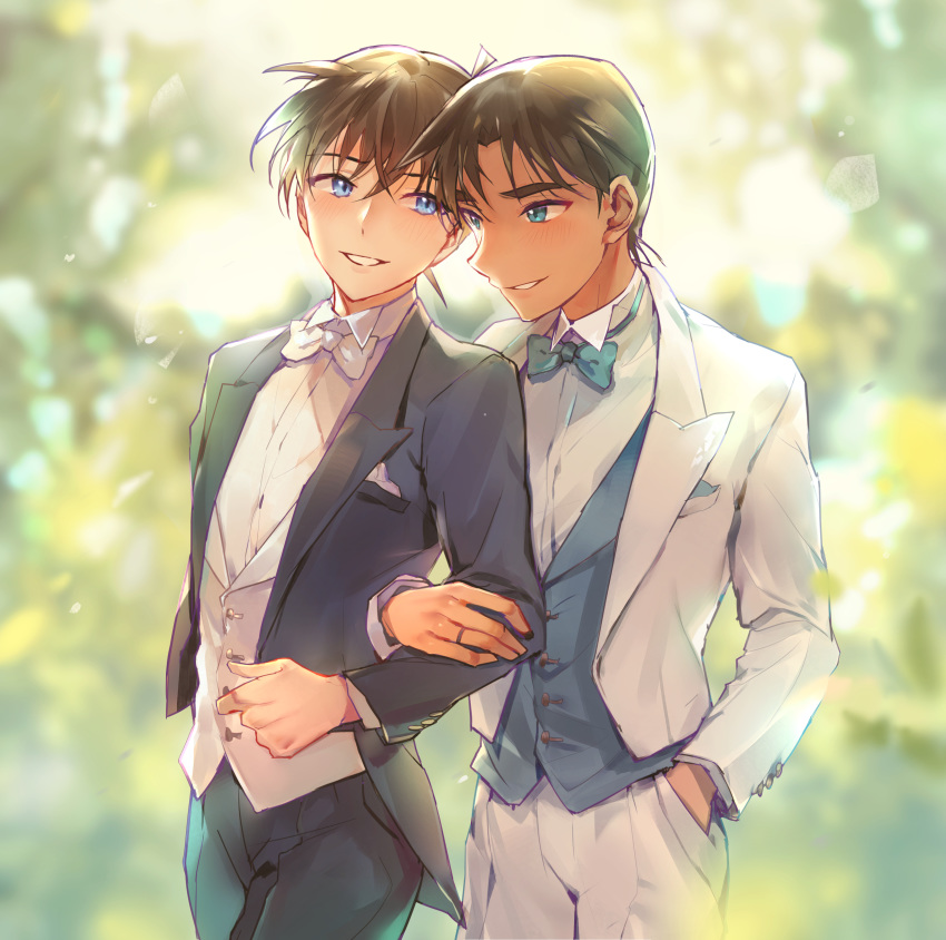 business_suit detective_conan hattori_heiji joypyonn kudou_shinichi male