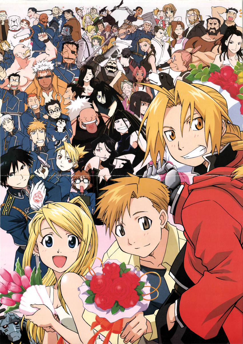 6+girls absolutely_everyone absurdres alex_louis_armstrong alexander_(fma) alphonse_elric annotated artist_request bangs barry_the_chopper basque_gran black_hayate blunt_bangs catherine_elle_armstrong crease dante_(fma) den_(fma) denny_brosh dolcetto dual_persona edward_elric elicia_hughes envy_(fma) everyone fletcher_tringham frank_archer fullmetal_alchemist gluttony gracia_hughes greed heymans_breda highres ishval_elder izumi_curtis jean_havoc juliet_douglas kain_fuery king_bradley leo_(fma) lieutenant_yoki long_hair lust lyra maes_hughes maria_ross martel mason_(fma) mrs._armstrong multiple_boys multiple_girls nina_tucker official_art paninya philip_gargantos_armstrong pinako_rockbell psiren rick_(fma) riza_hawkeye roa rose_tomas roy_mustang russell_tringham scar_(fma) sheska shou_tucker sig_curtis slicer_brothers sloth solf_j_kimblee tim_marcoh trisha_elric van_hohenheim vato_falman winry_rockbell wrath