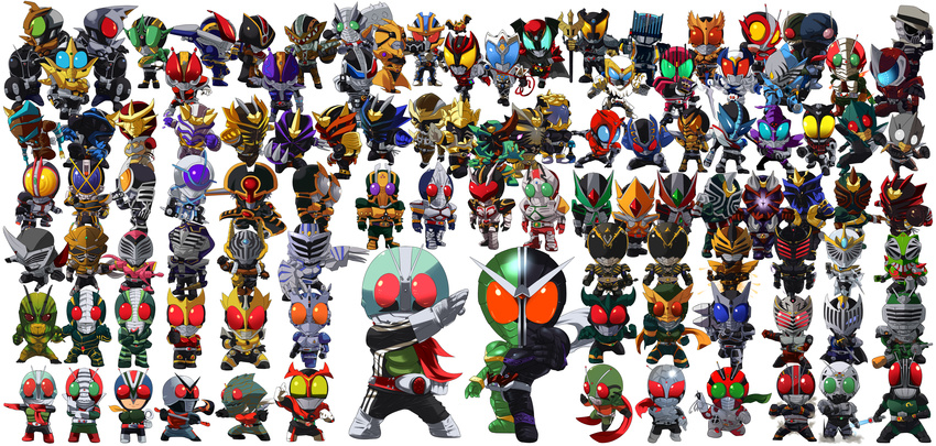 absolutely_everyone absurdres alternative_zero annotated another_agito antennae bad_id bad_pixiv_id belt chibi denji everyone goldra highres horns kamen_rider kamen_rider_1 kamen_rider_2 kamen_rider_555 kamen_rider_abyss kamen_rider_accel kamen_rider_agito kamen_rider_agito_(series) kamen_rider_amazon kamen_rider_amazon_(series) kamen_rider_arc kamen_rider_banki kamen_rider_black kamen_rider_black_(series) kamen_rider_black_rx kamen_rider_black_rx_(series) kamen_rider_blade kamen_rider_blade_(series) kamen_rider_caucasus kamen_rider_chalice kamen_rider_danki kamen_rider_dark_kabuto kamen_rider_dark_kiva kamen_rider_dcd kamen_rider_decade kamen_rider_delta kamen_rider_den-o kamen_rider_den-o_(series) kamen_rider_diend kamen_rider_double kamen_rider_drake kamen_rider_eiki kamen_rider_faiz kamen_rider_femme kamen_rider_g kamen_rider_g3 kamen_rider_g4 kamen_rider_g_den-o kamen_rider_gai kamen_rider_gaoh kamen_rider_garren kamen_rider_gatack kamen_rider_gills kamen_rider_glaive kamen_rider_gouki kamen_rider_habataki kamen_rider_hercus kamen_rider_hibiki kamen_rider_hibiki_(series) kamen_rider_ibuki kamen_rider_imperer kamen_rider_ixa kamen_rider_j kamen_rider_kabuki kamen_rider_kabuto kamen_rider_kabuto_(series) kamen_rider_kaixa kamen_rider_ketaros kamen_rider_kick_hopper kamen_rider_kirameki kamen_rider_kiva kamen_rider_kiva_(series) kamen_rider_kivala kamen_rider_knight kamen_rider_kuuga kamen_rider_kuuga_(series) kamen_rider_kyoki kamen_rider_lance kamen_rider_larc kamen_rider_leangle kamen_rider_nega_den-o kamen_rider_new_den-o kamen_rider_nishiki kamen_rider_odin kamen_rider_orga kamen_rider_ouja kamen_rider_psyga kamen_rider_punch_hopper kamen_rider_raia kamen_rider_rey kamen_rider_ryuga kamen_rider_ryuki kamen_rider_ryuki_(series) kamen_rider_sabaki kamen_rider_saga kamen_rider_sasword kamen_rider_scissors kamen_rider_shin kamen_rider_shouki kamen_rider_shuki kamen_rider_skull kamen_rider_stronger kamen_rider_stronger_(series) kamen_rider_super-1 kamen_rider_super-1_(series) kamen_rider_the_first kamen_rider_the_next kamen_rider_thebee kamen_rider_tiger kamen_rider_todoroki kamen_rider_tohki kamen_rider_touki kamen_rider_v3 kamen_rider_v3_(series) kamen_rider_verde kamen_rider_w kamen_rider_x kamen_rider_x_(series) kamen_rider_yuuki kamen_rider_zanki kamen_rider_zeronos kamen_rider_zo kamen_rider_zolda kamen_rider_zx kivat-bat_iii multiple_boys new_kamen_rider pose riderman riotrooper scarf shadow_moon shin_kamen_rider_prologue silvra skyrider zectrooper