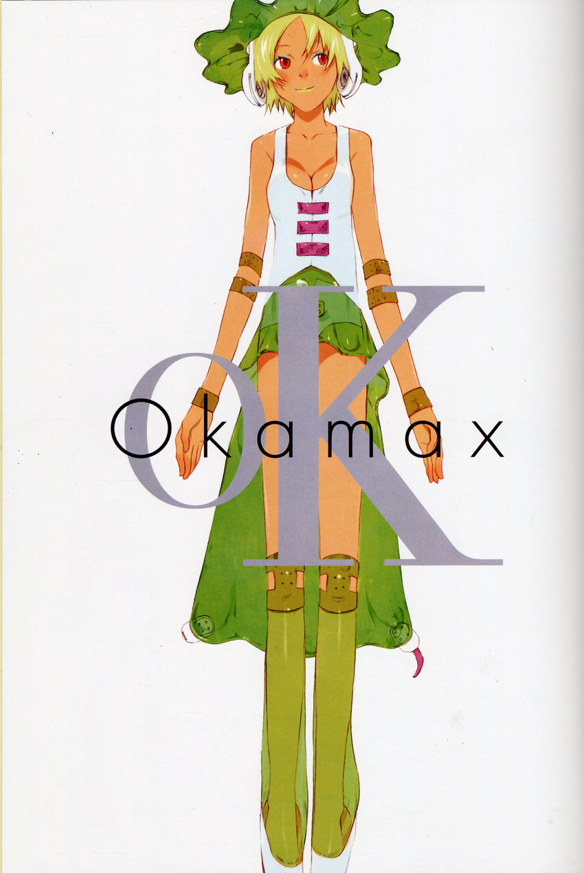 absurdres artbook highres okama okamax scan solo