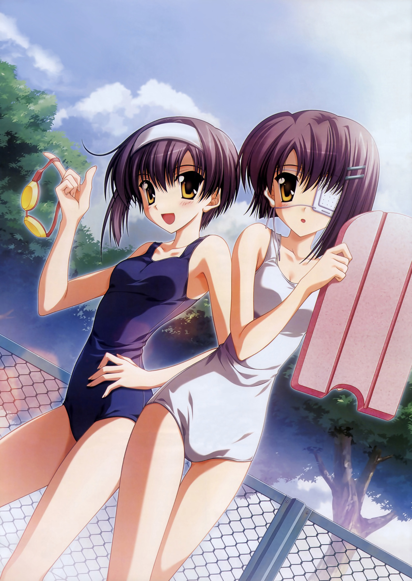 absurdres ef_~a_fairytale_of_the_two~ ef_~a_tale_of_memories~ highres naru_nanao shindou_chihiro shindou_kei swimsuit