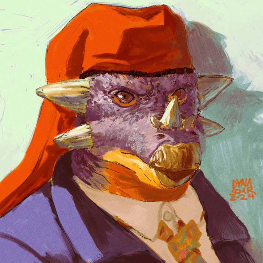 1:1 2024 ankylosaurian ankylosaurid anthro beak blue_body blue_clothing blue_markings blue_scales blue_skin brown_eyes bust_portrait catalonia clothed clothing coat digital_media_(artwork) digital_painting_(artwork) dinosaur dyna_soar facial_horn guide_lines hat headgear headshot_portrait headwear hi_res horn icon impressionist_background jacket looking_at_viewer male markings mouth_closed nose_horn ornithischian pachycephalosaurid period_costume phrygian_cap portrait post-impressionism purple_markings red_clothing red_hat red_headwear reptile saurian_(disambiguation) scales scalie scarf self_portrait shirt signature simple_background solo thyreophoran topwear white_clothing white_shirt white_shirt_collar white_topwear