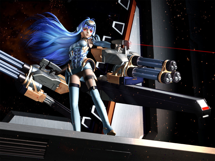 blue_hair highres kos-mos kosmos red_eyes xenosaga