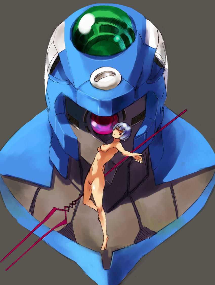 ayanami_rei bad_id bad_pixiv_id eva_00 highres lance_of_longinus neon_genesis_evangelion nude solo sputnik_(artist)