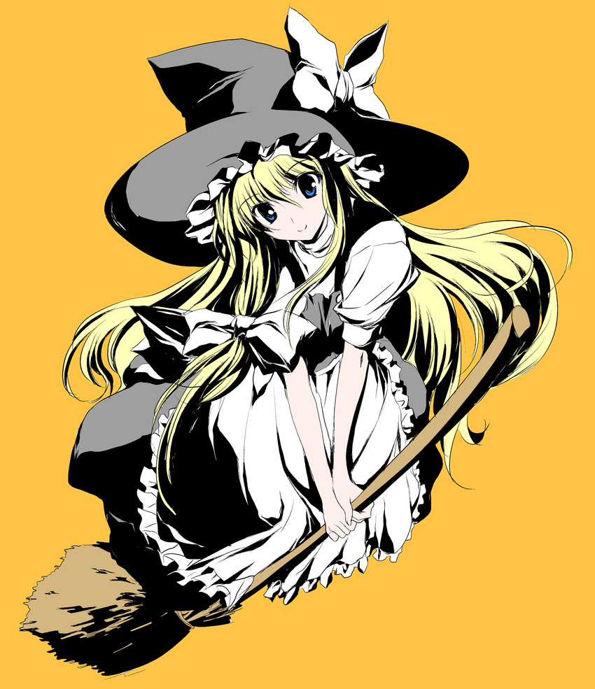 absurdres blonde_hair blue_eyes hat highres kirisame_marisa solo touhou tsukinon witch_hat